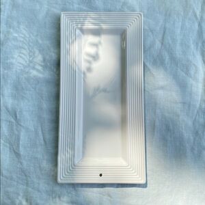 Nora Fleming pinstripes 15" stonewear bread tray Y9